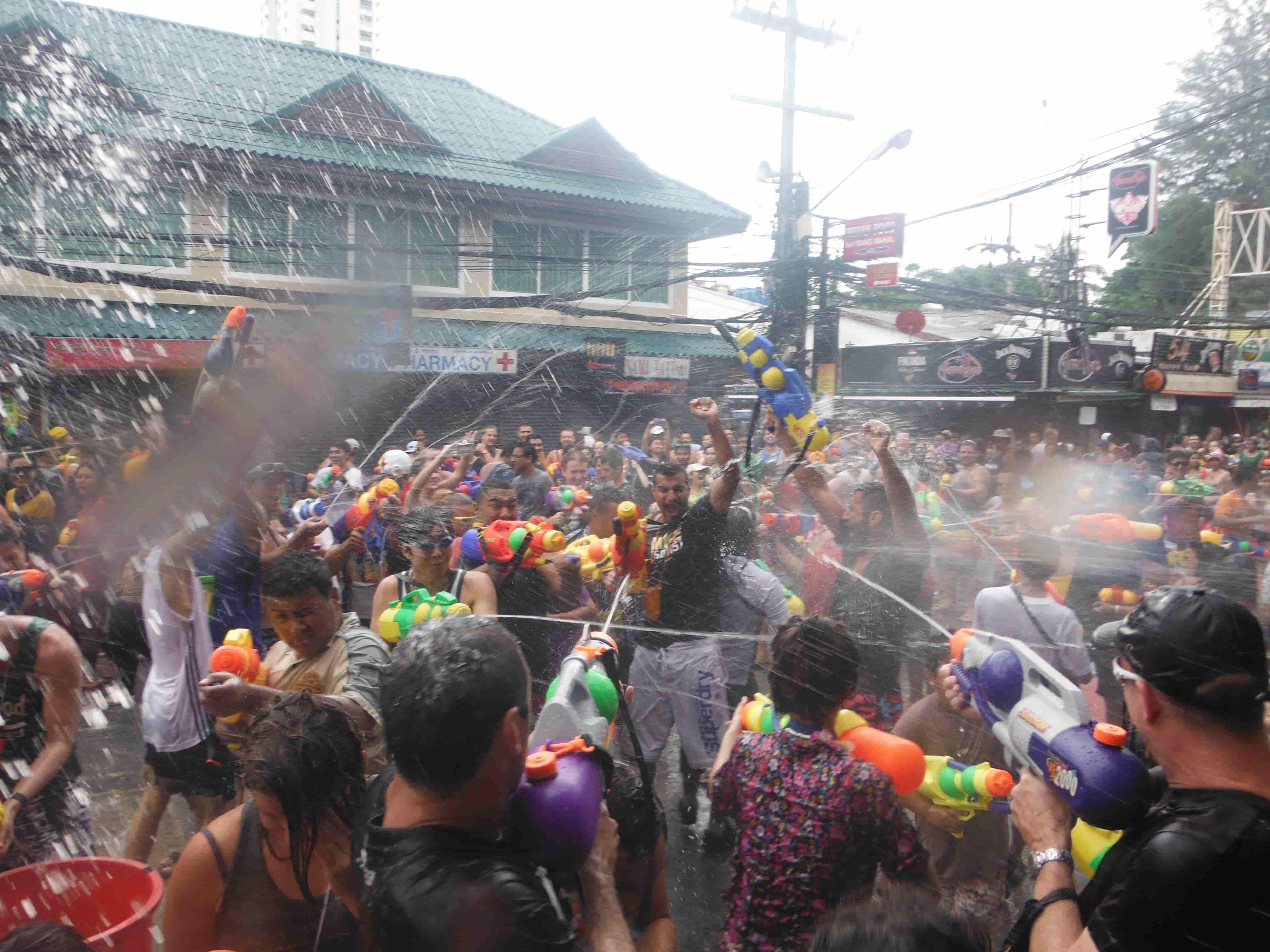 Songkran Crowd — Phuket