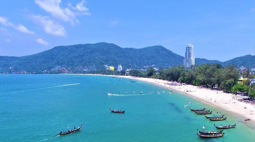 Patong Beach from the front